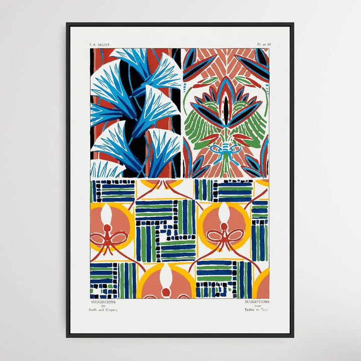 Vintage Flower Patterns Five by E. A. Séguy (1925) - I Heart Wall Art