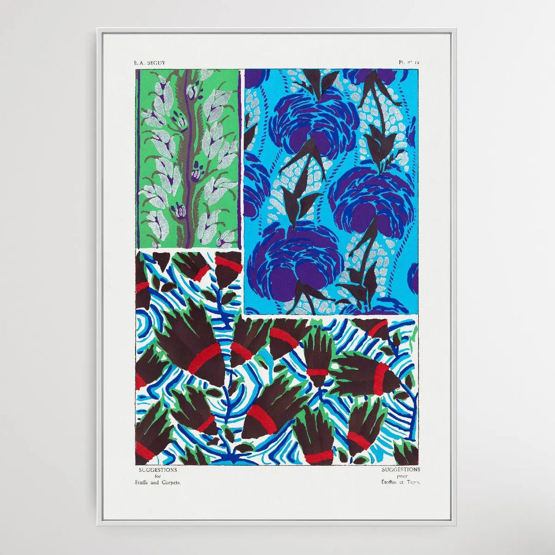 Vintage Flower Patterns Four by E. A. Séguy (1925) - I Heart Wall Art