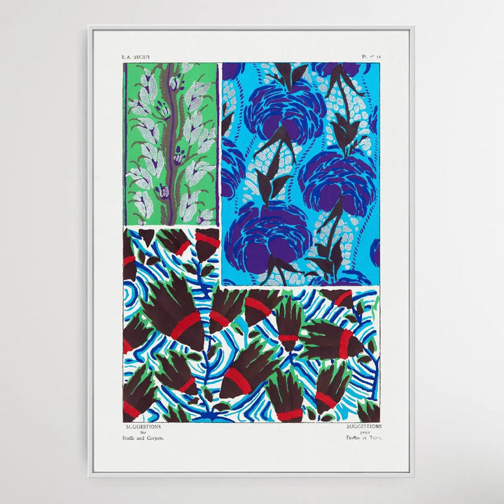 Vintage Flower Patterns Four by E. A. Séguy (1925) - I Heart Wall Art