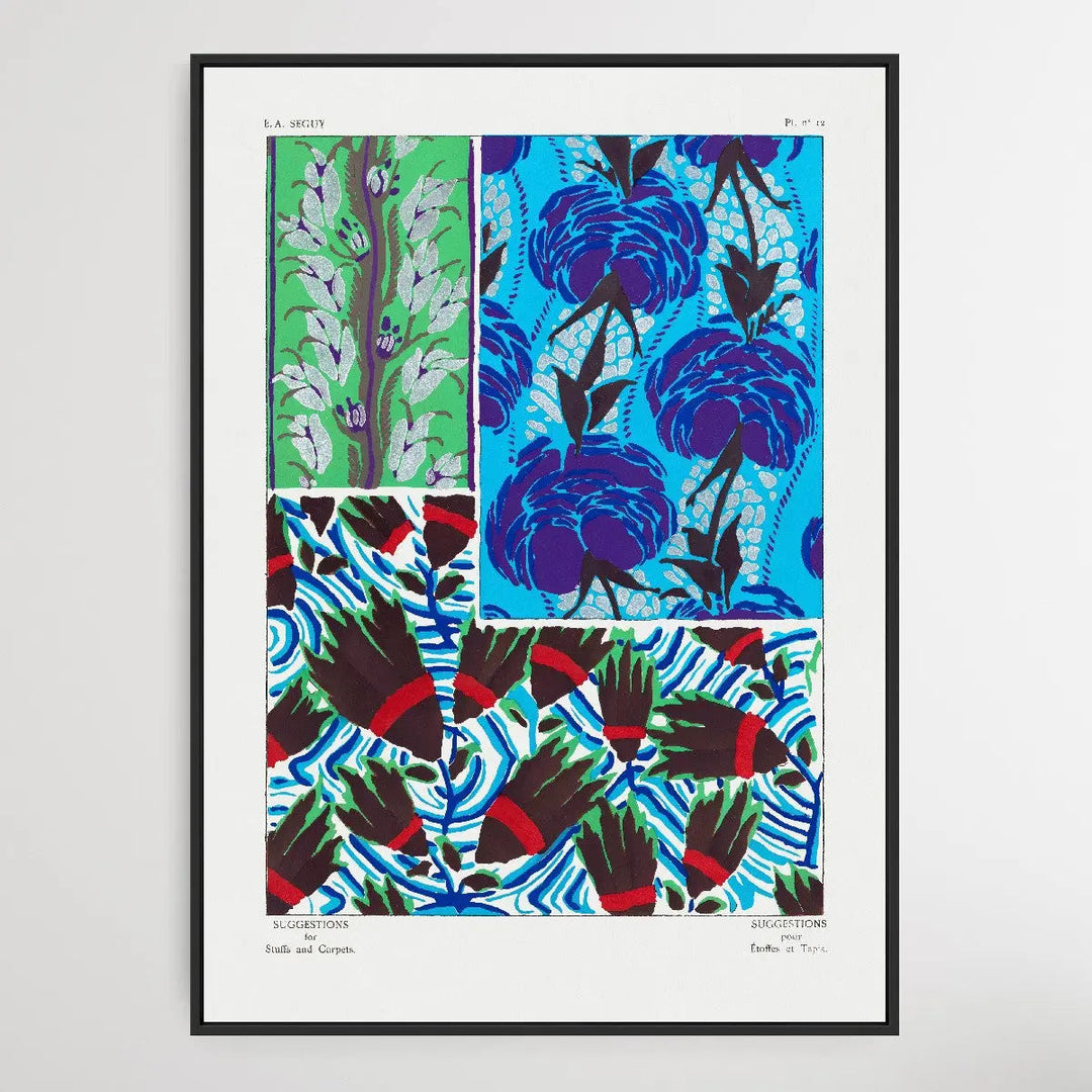 Vintage Flower Patterns Four by E. A. Séguy (1925) - I Heart Wall Art