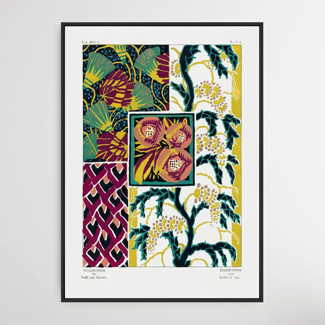 Vintage Flower Patterns One by E. A. Séguy (1925) - I Heart Wall Art