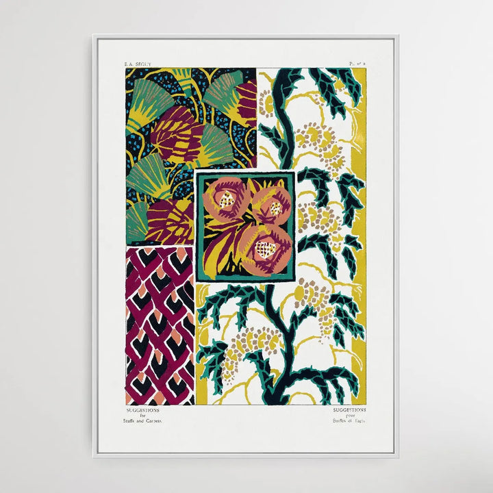 Vintage Flower Patterns One by E. A. Séguy (1925) - I Heart Wall Art