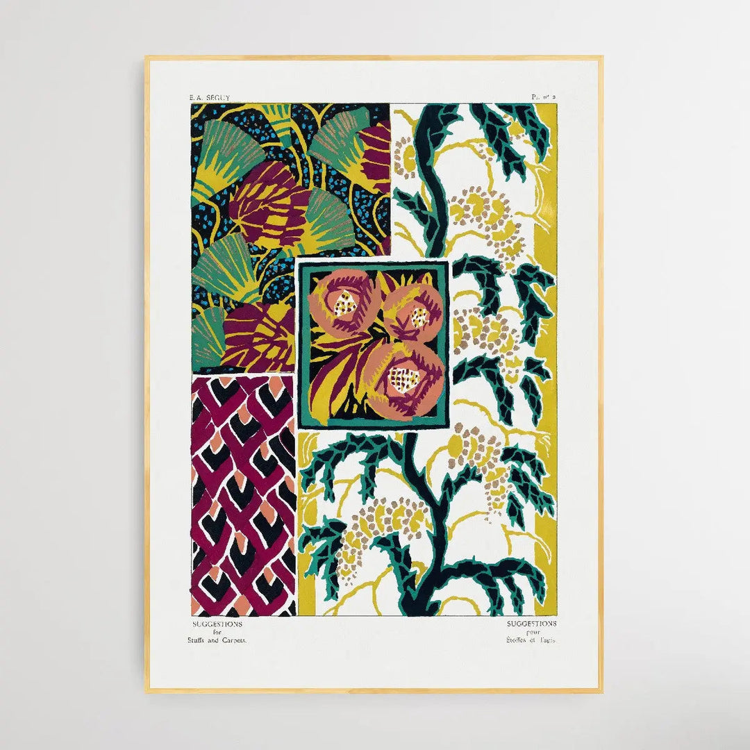 Vintage Flower Patterns One by E. A. Séguy (1925) - I Heart Wall Art