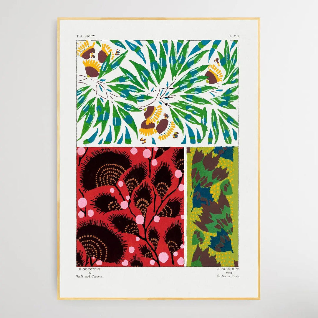 Vintage Flower Patterns Seven by E. A. Séguy (1925) - I Heart Wall Art