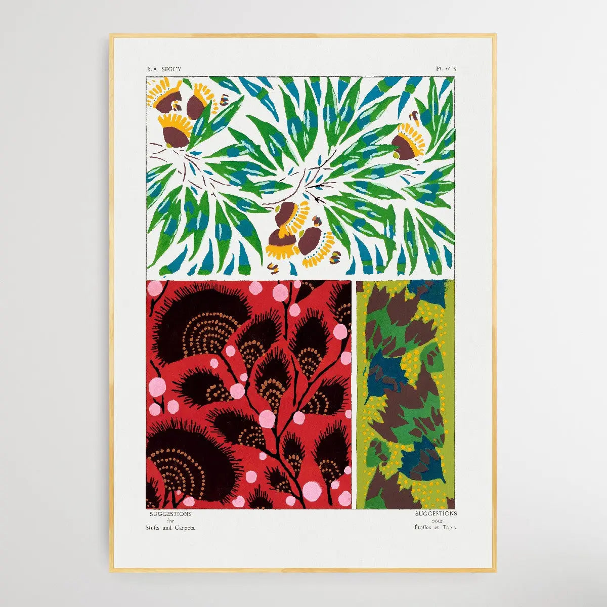 Vintage Flower Patterns Seven by E. A. Séguy (1925) - I Heart Wall Art