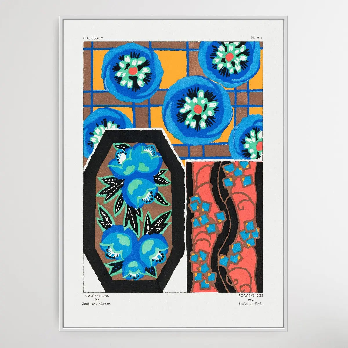 Vintage Flower Patterns Six by E. A. Séguy (1925) - I Heart Wall Art