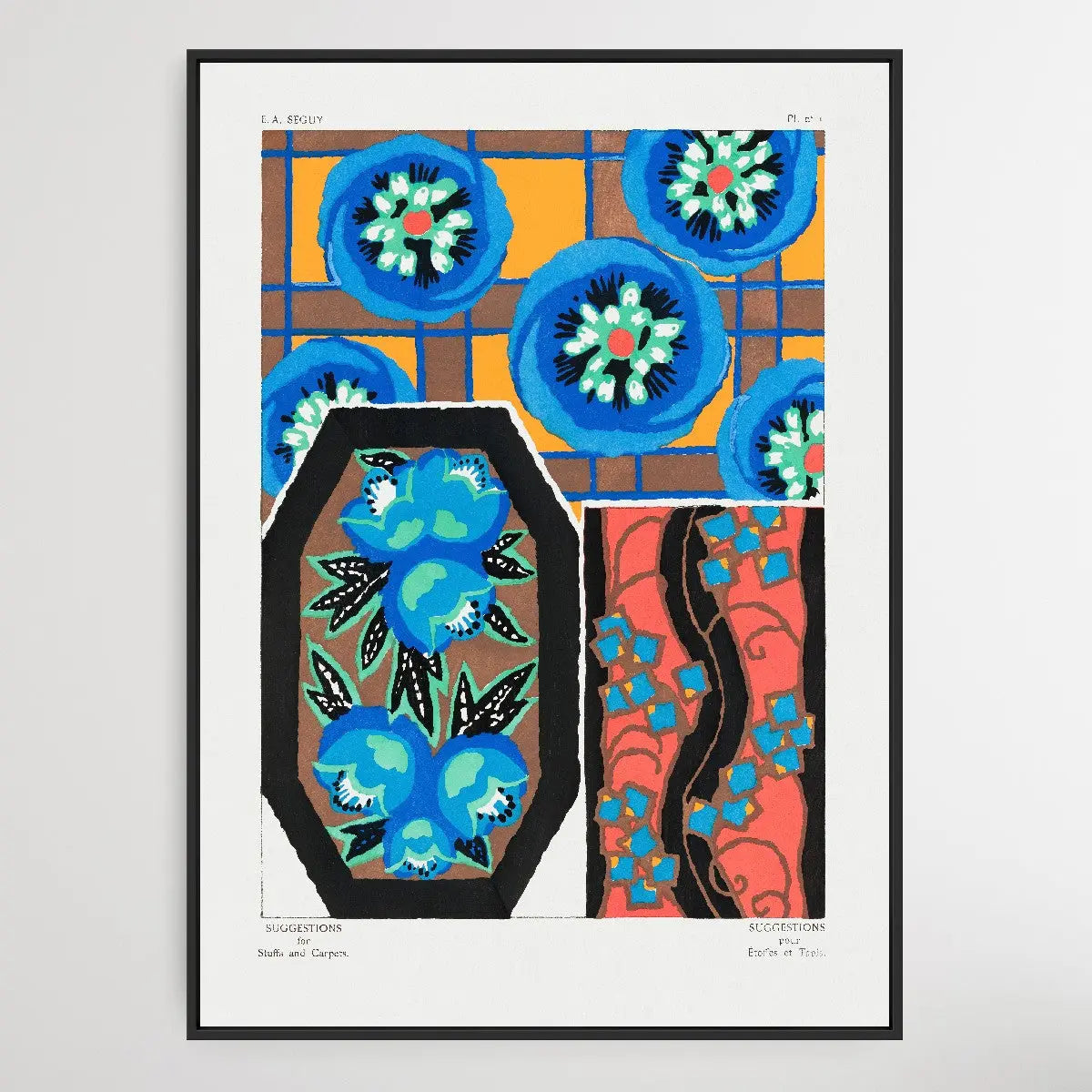 Vintage Flower Patterns Six by E. A. Séguy (1925) - I Heart Wall Art