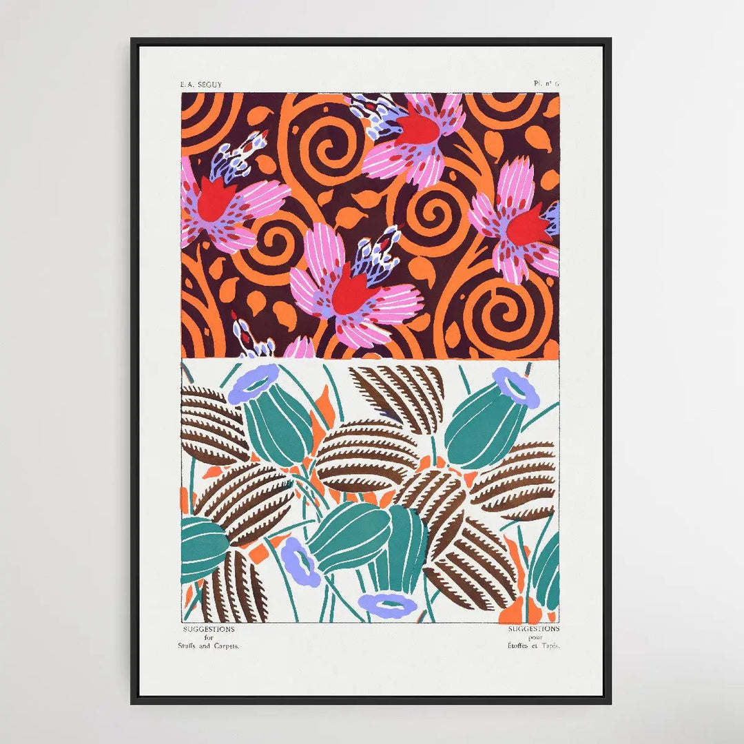 Vintage Flower Patterns Sixteen by E. A. Séguy (1925) - I Heart Wall Art