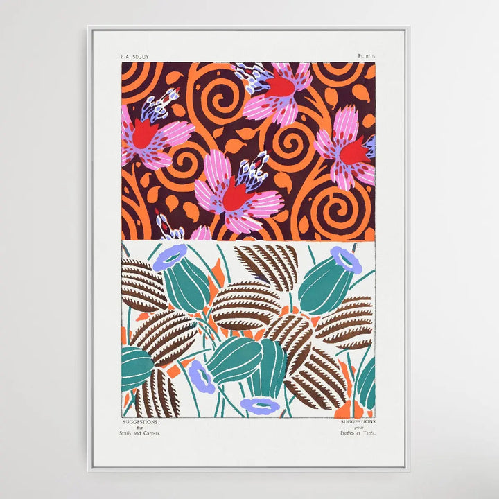 Vintage Flower Patterns Sixteen by E. A. Séguy (1925) - I Heart Wall Art