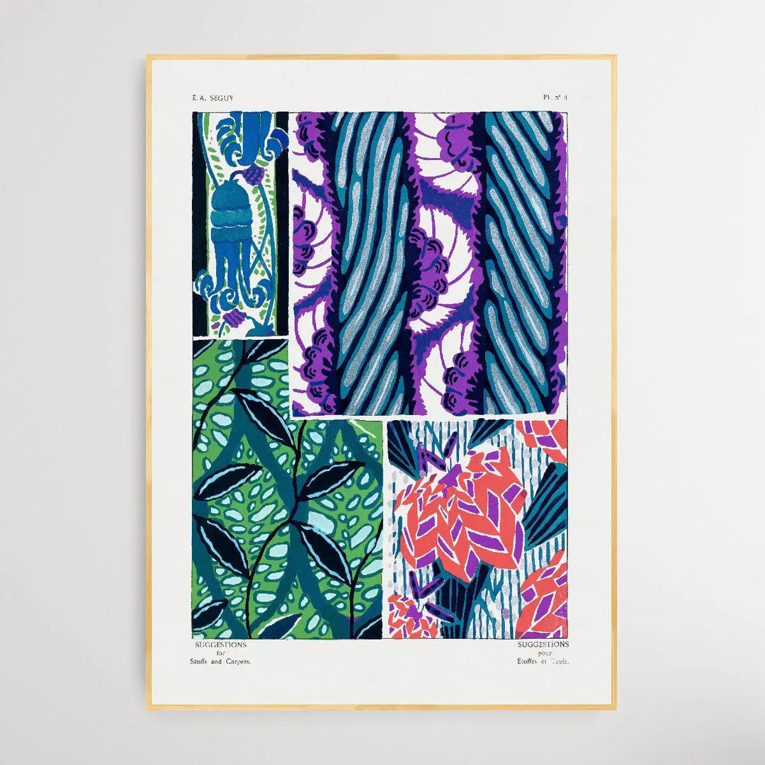 Vintage Flower Patterns Ten by E. A. Séguy (1925) - I Heart Wall Art