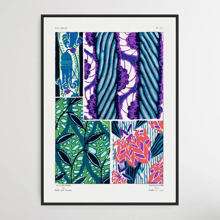 Vintage Flower Patterns Ten by E. A. Séguy (1925) - I Heart Wall Art