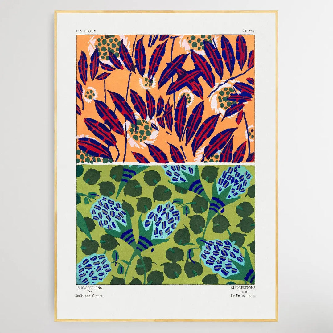 Vintage Flower Patterns Thirteen by E. A. Séguy (1925) - I Heart Wall Art