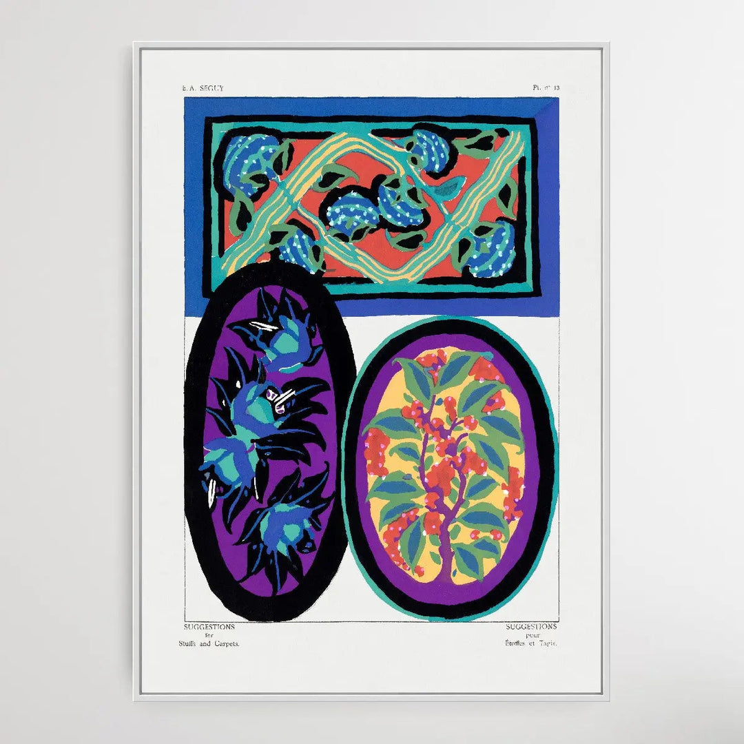 Vintage Flower Patterns Three by E. A. Séguy (1925) - I Heart Wall Art