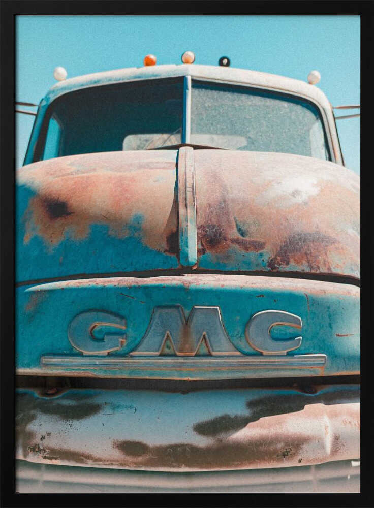 Vintage Rusted GMC Truck - Stretched Canvas, Poster or Fine Art Print - I Heart Wall Art - Poster Print, Canvas Print or Framed Art Print