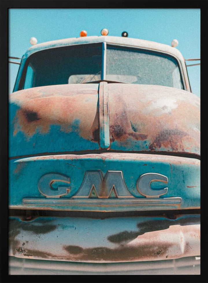 Vintage Rusted GMC Truck - Stretched Canvas, Poster or Fine Art Print - I Heart Wall Art - Poster Print, Canvas Print or Framed Art Print
