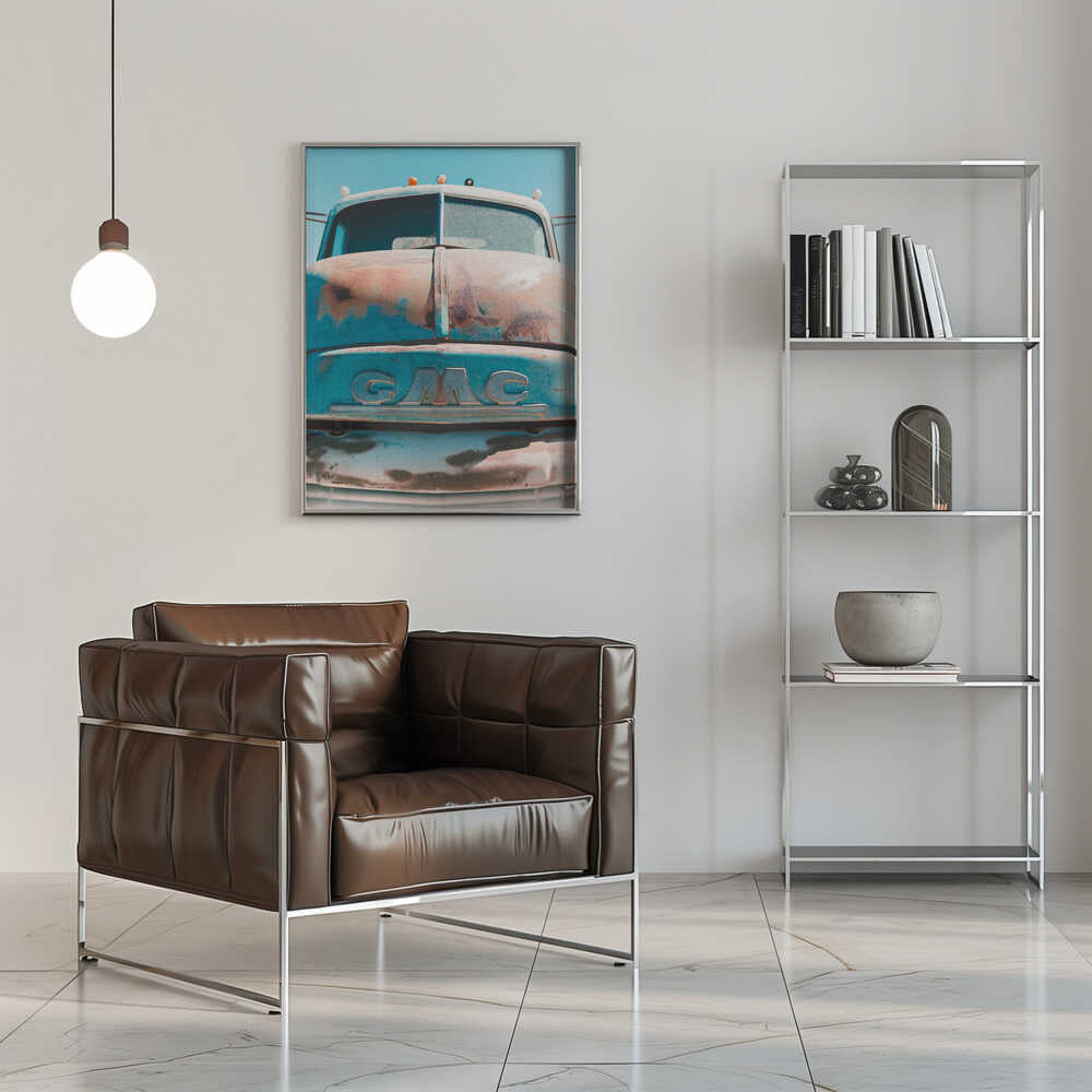 Vintage Rusted GMC Truck - Stretched Canvas, Poster or Fine Art Print - I Heart Wall Art - Poster Print, Canvas Print or Framed Art Print