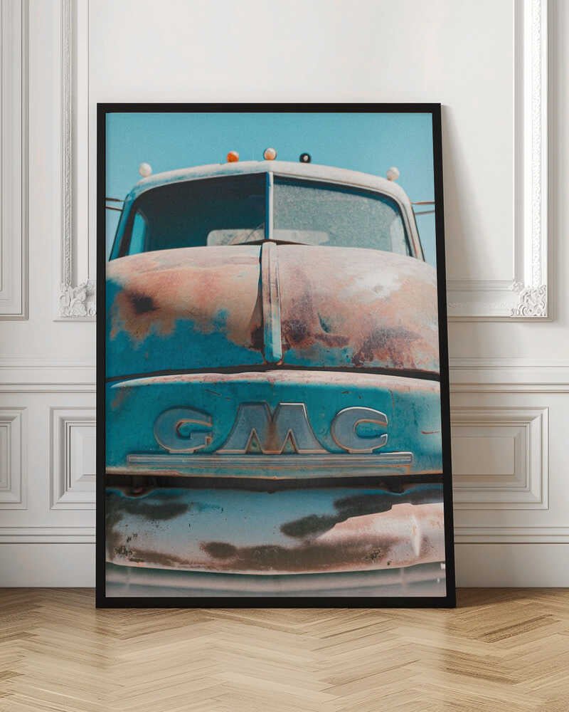 Vintage Rusted GMC Truck - Stretched Canvas, Poster or Fine Art Print - I Heart Wall Art - Poster Print, Canvas Print or Framed Art Print