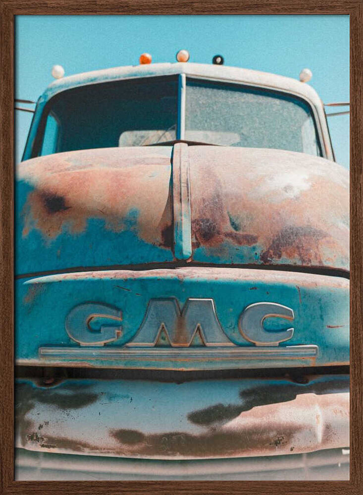 Vintage Rusted GMC Truck - Stretched Canvas, Poster or Fine Art Print - I Heart Wall Art - Poster Print, Canvas Print or Framed Art Print