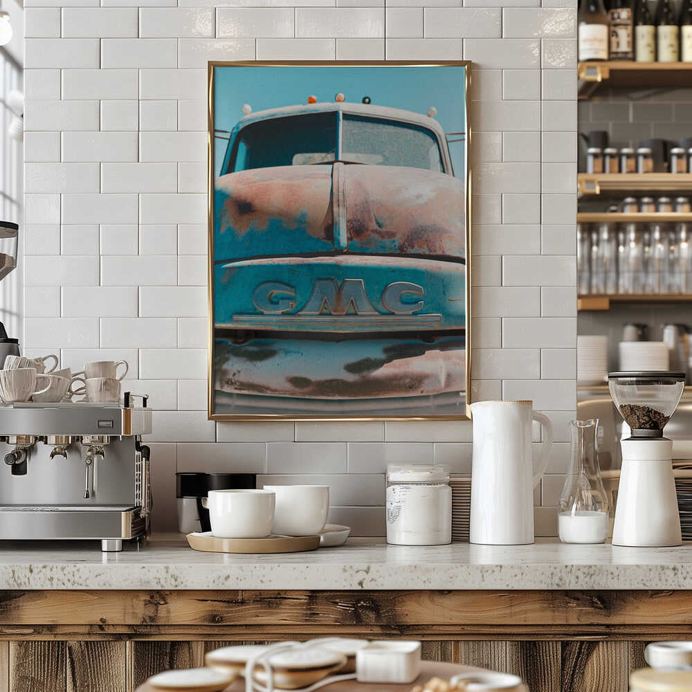 Vintage Rusted GMC Truck - Stretched Canvas, Poster or Fine Art Print - I Heart Wall Art - Poster Print, Canvas Print or Framed Art Print