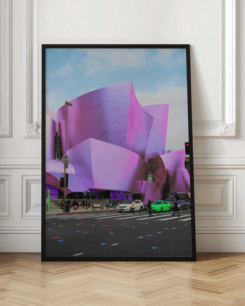 Violet Architectural Flow - Stretched Canvas, Poster or Fine Art Print - I Heart Wall Art - Poster Print, Canvas Print or Framed Art Print