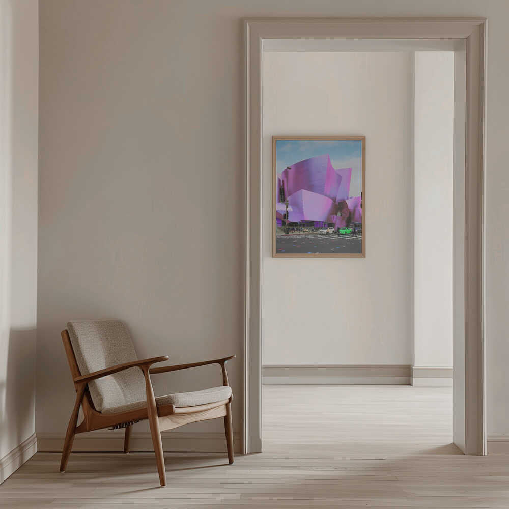 Violet Architectural Flow - Stretched Canvas, Poster or Fine Art Print - I Heart Wall Art - Poster Print, Canvas Print or Framed Art Print