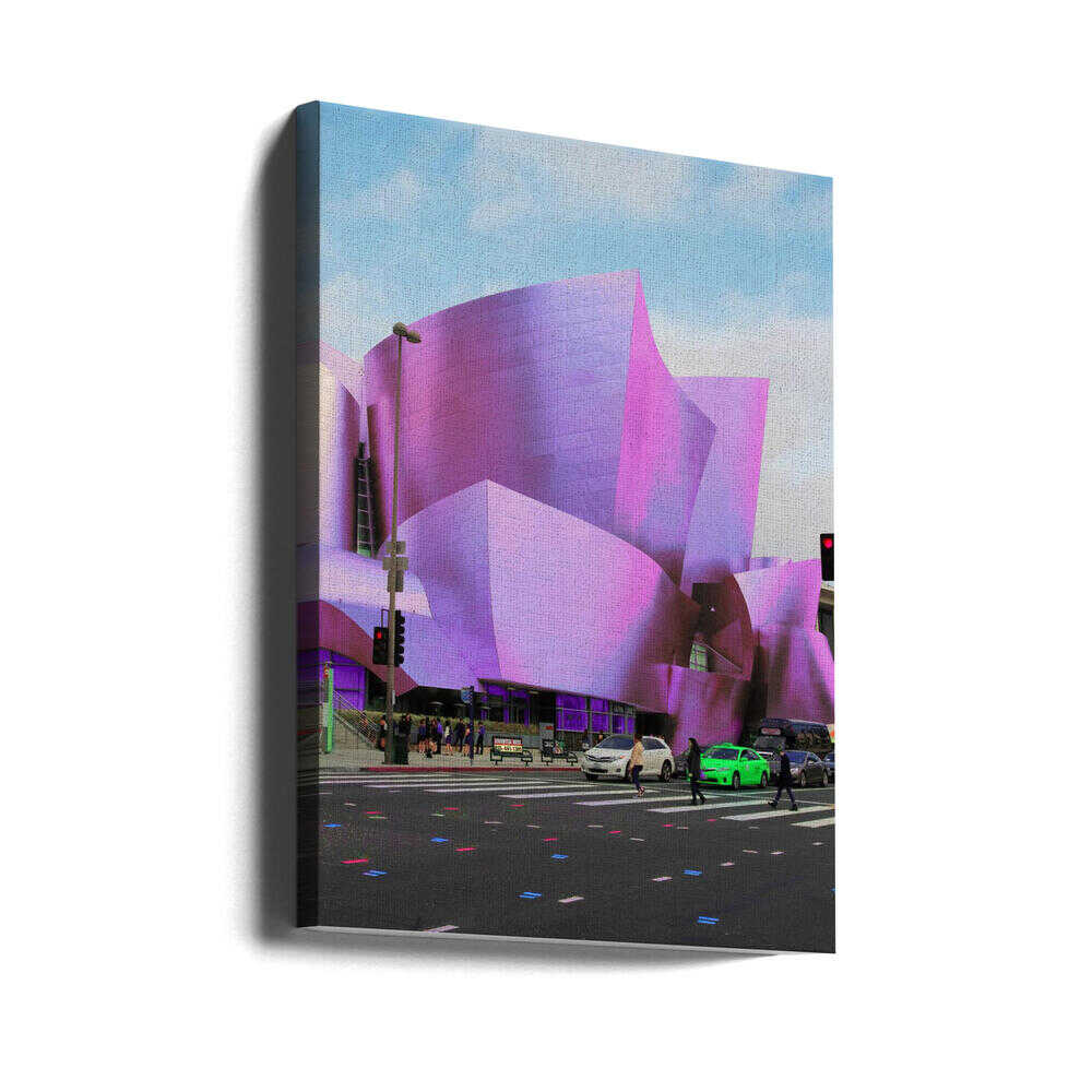 Violet Architectural Flow - Stretched Canvas, Poster or Fine Art Print - I Heart Wall Art - Poster Print, Canvas Print or Framed Art Print