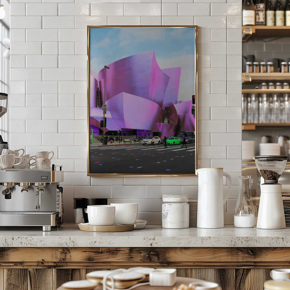Violet Architectural Flow - Stretched Canvas, Poster or Fine Art Print - I Heart Wall Art - Poster Print, Canvas Print or Framed Art Print