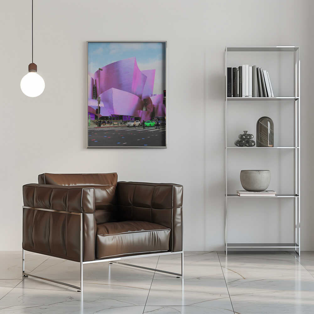 Violet Architectural Flow - Stretched Canvas, Poster or Fine Art Print - I Heart Wall Art - Poster Print, Canvas Print or Framed Art Print
