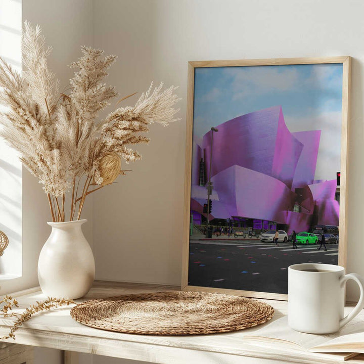 Violet Architectural Flow - Stretched Canvas, Poster or Fine Art Print - I Heart Wall Art - Poster Print, Canvas Print or Framed Art Print