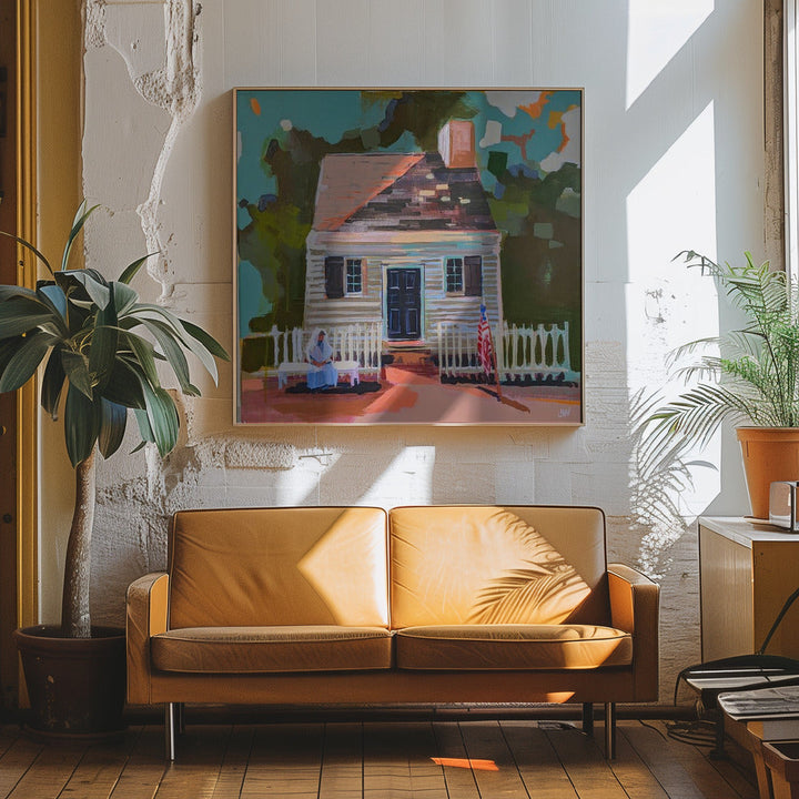 Virginia - Square Stretched Canvas, Poster or Fine Art Print I Heart Wall Art