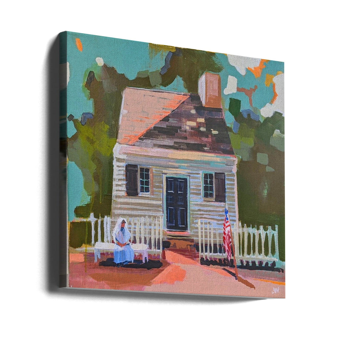 Virginia - Square Stretched Canvas, Poster or Fine Art Print I Heart Wall Art