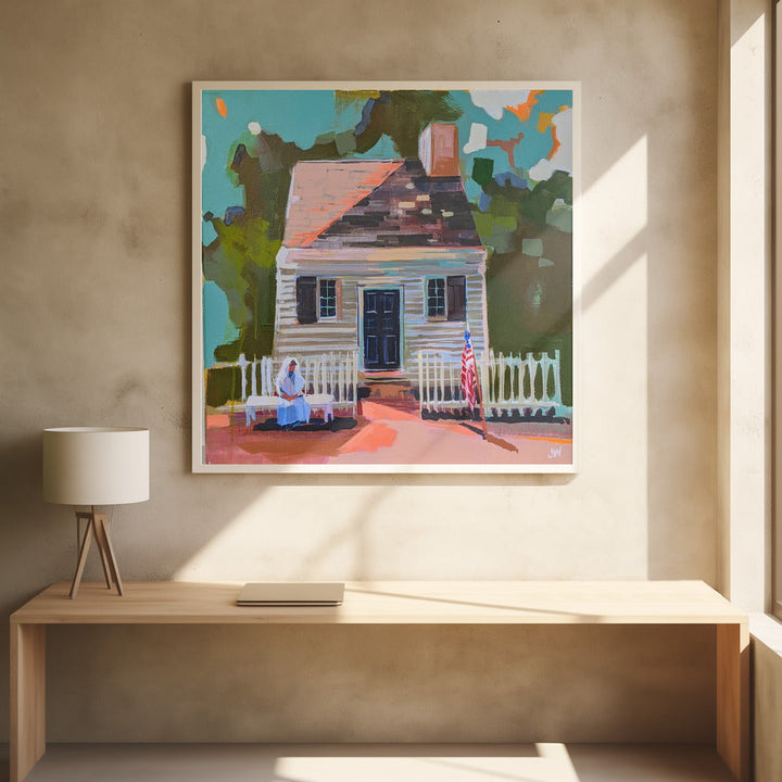 Virginia - Square Stretched Canvas, Poster or Fine Art Print I Heart Wall Art