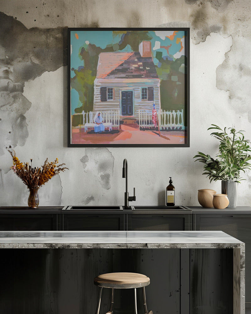 Virginia - Square Stretched Canvas, Poster or Fine Art Print I Heart Wall Art