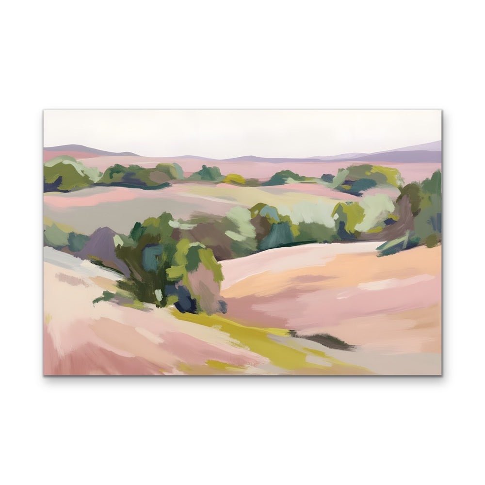 Vista - Australian Landscape Pastel Coastal Stretched Canvas or Fine Art Print - I Heart Wall Art - Poster Print, Canvas Print or Framed Art Print