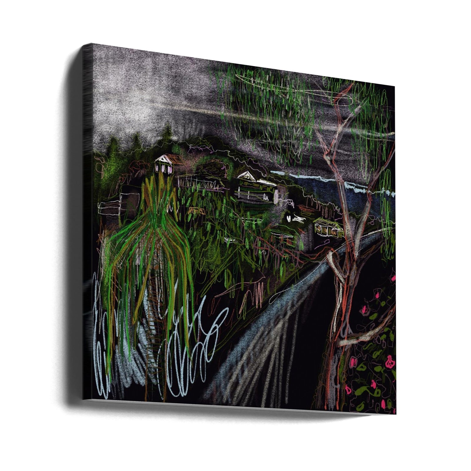 Vista - Square Stretched Canvas, Poster or Fine Art Print I Heart Wall Art