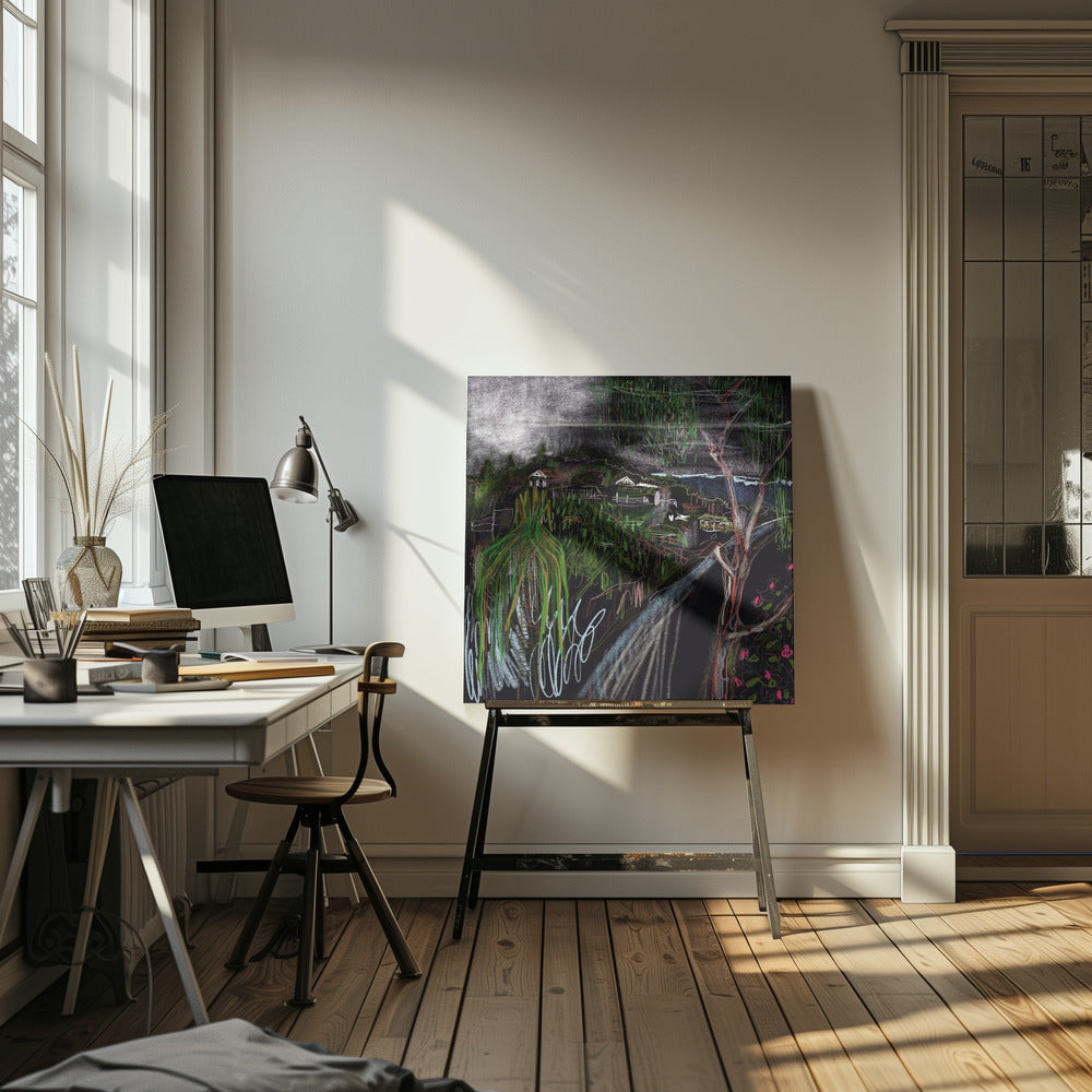 Vista - Square Stretched Canvas, Poster or Fine Art Print I Heart Wall Art
