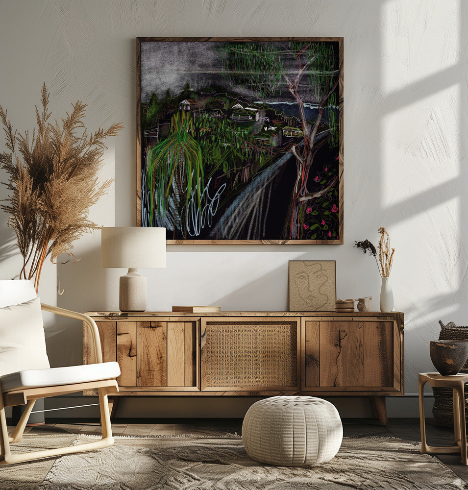 Vista - Square Stretched Canvas, Poster or Fine Art Print I Heart Wall Art