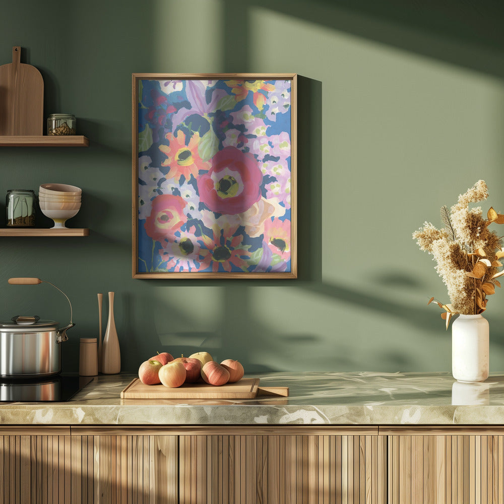 Viva MAgenta Poppy - Stretched Canvas, Poster or Fine Art Print I Heart Wall Art