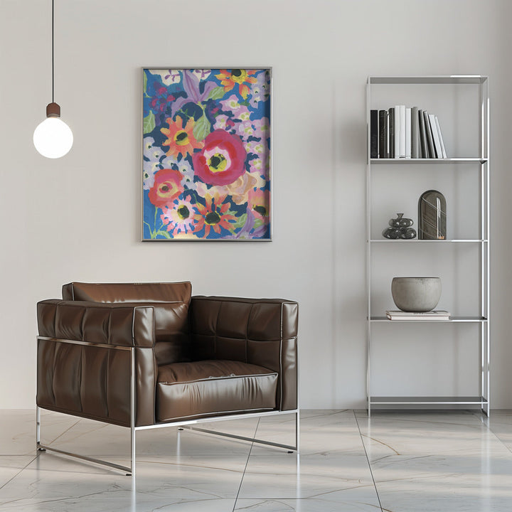 Viva MAgenta Poppy - Stretched Canvas, Poster or Fine Art Print I Heart Wall Art