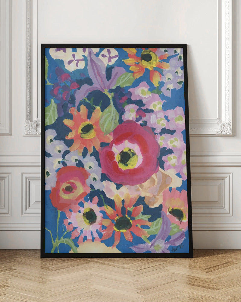 Viva MAgenta Poppy - Stretched Canvas, Poster or Fine Art Print I Heart Wall Art