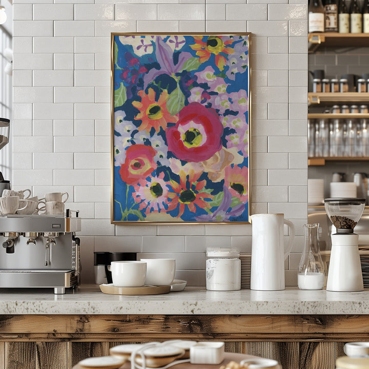 Viva MAgenta Poppy - Stretched Canvas, Poster or Fine Art Print I Heart Wall Art