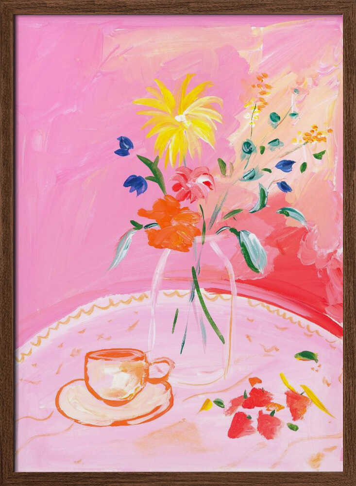 Vivid Blossoms - Stretched Canvas Poster or Fine Art Print