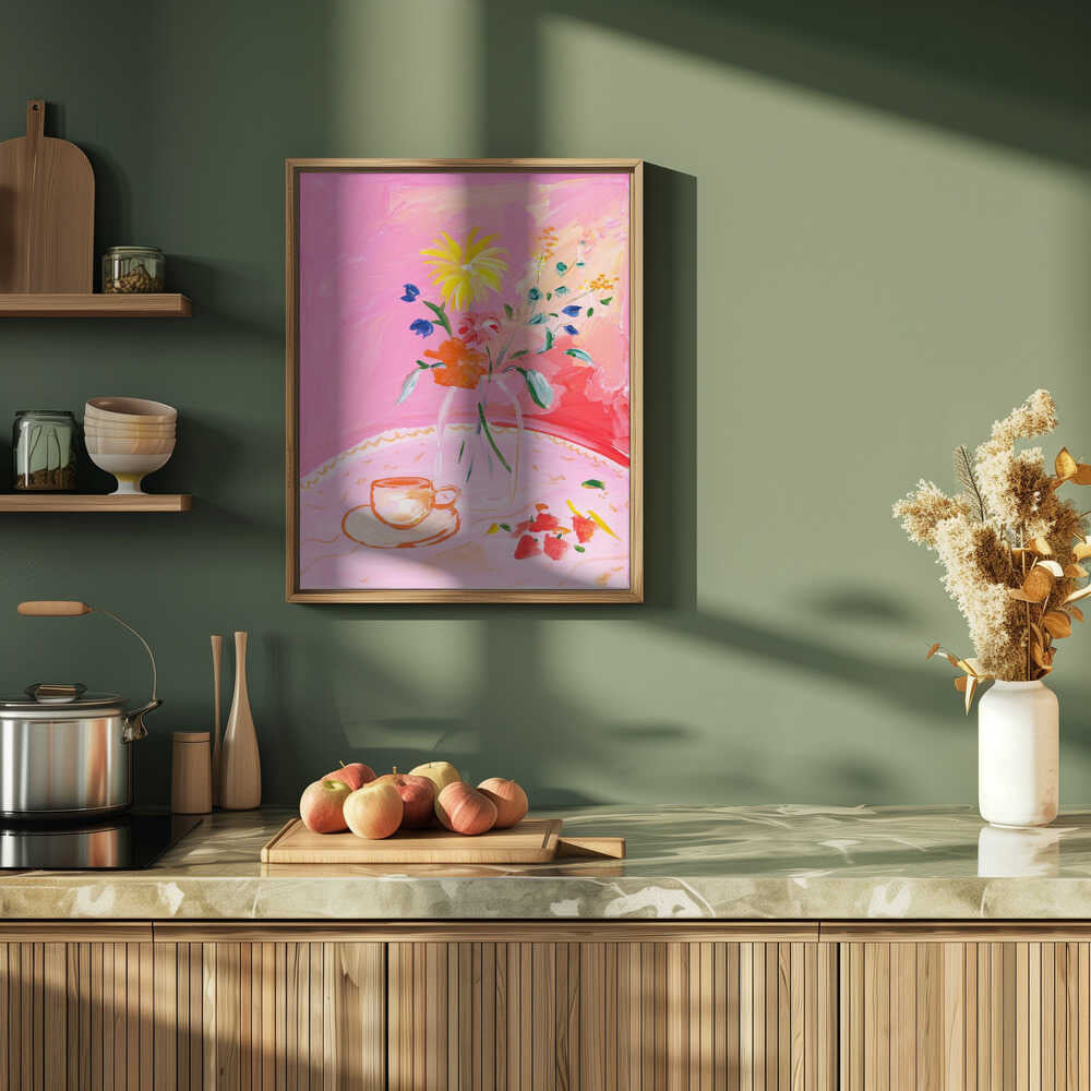 Vivid Blossoms - Stretched Canvas Poster or Fine Art Print