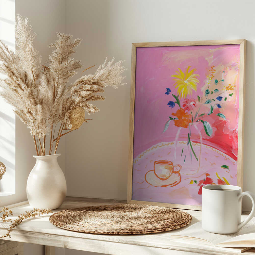 Vivid Blossoms - Stretched Canvas Poster or Fine Art Print