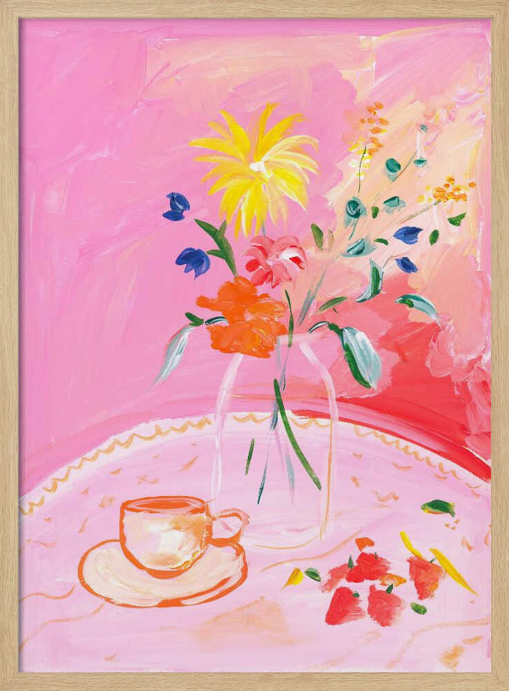 Vivid Blossoms - Stretched Canvas Poster or Fine Art Print