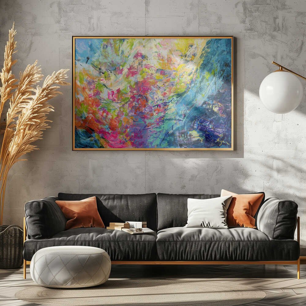 Vivid Colors And Delicate Petals - Stretched Canvas, Poster or Fine Art Print - I Heart Wall Art - Poster Print, Canvas Print or Framed Art Print