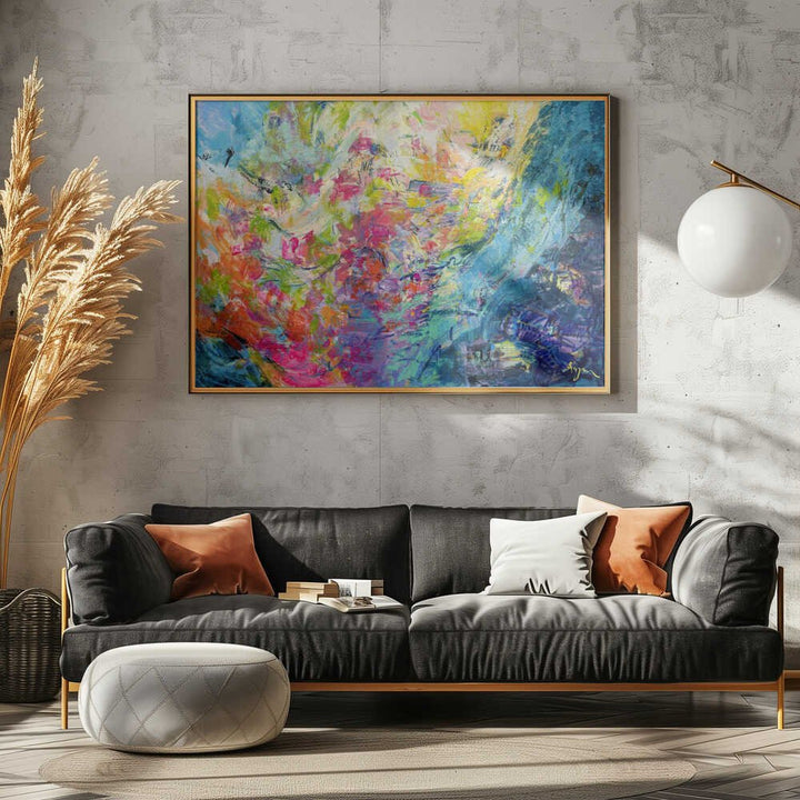Vivid Colors And Delicate Petals - Stretched Canvas, Poster or Fine Art Print - I Heart Wall Art - Poster Print, Canvas Print or Framed Art Print