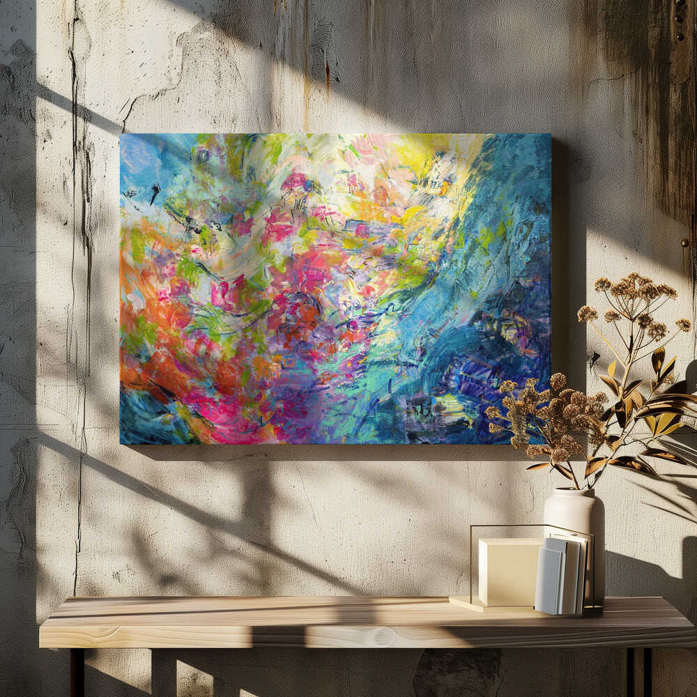Vivid Colors And Delicate Petals - Stretched Canvas, Poster or Fine Art Print - I Heart Wall Art - Poster Print, Canvas Print or Framed Art Print