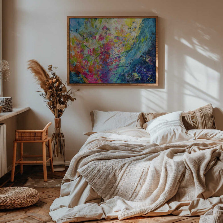 Vivid Colors And Delicate Petals - Stretched Canvas, Poster or Fine Art Print - I Heart Wall Art - Poster Print, Canvas Print or Framed Art Print