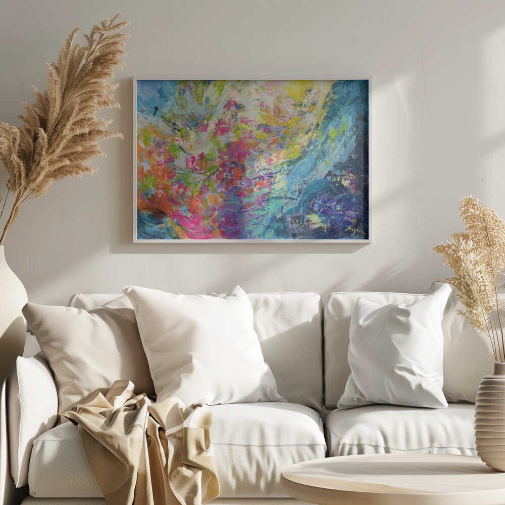 Vivid Colors And Delicate Petals - Stretched Canvas, Poster or Fine Art Print - I Heart Wall Art - Poster Print, Canvas Print or Framed Art Print